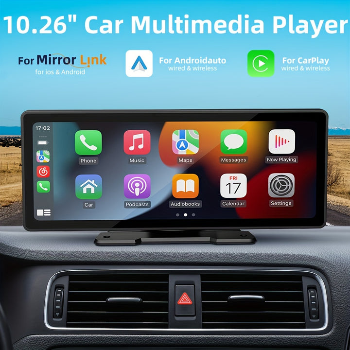 Universal 10.26” Screen Car Radio Multimedia WIFI Video Player Wireless Carplay Screen for Apple Or Android